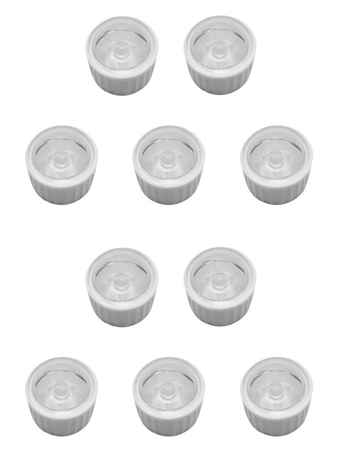 Wizzo {Pack of 10 Pieces) LED Light Lens With White Holder for Flashlights, Science Projects DIY Hobby Kit Torch, Spotlights, Multipurpose - Image 1